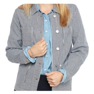 Crown & Ivy Railroad Stripe Jacket – S